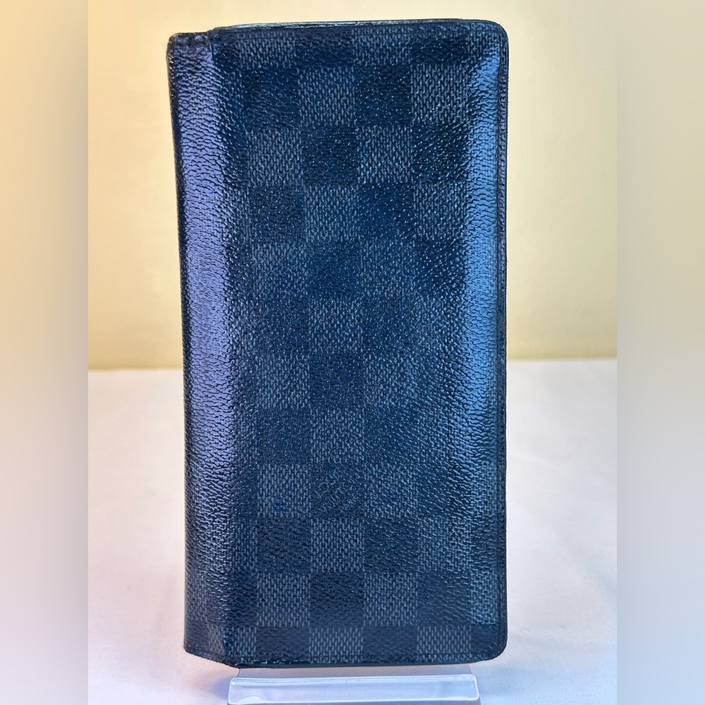 Louis Vuitton Damier Graphite Brazza Wallet RA3159 France 2019 w/COA